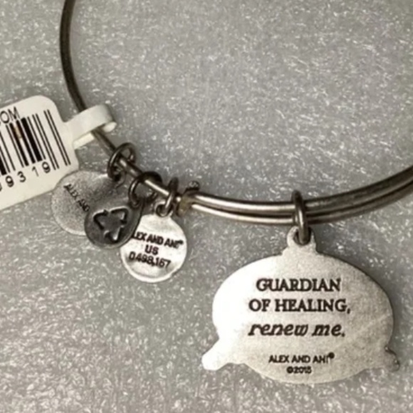 Alex And Ani Expandable Wire Bangle New With Tag Guardian of Healing, Renew Me - Picture 11 of 16